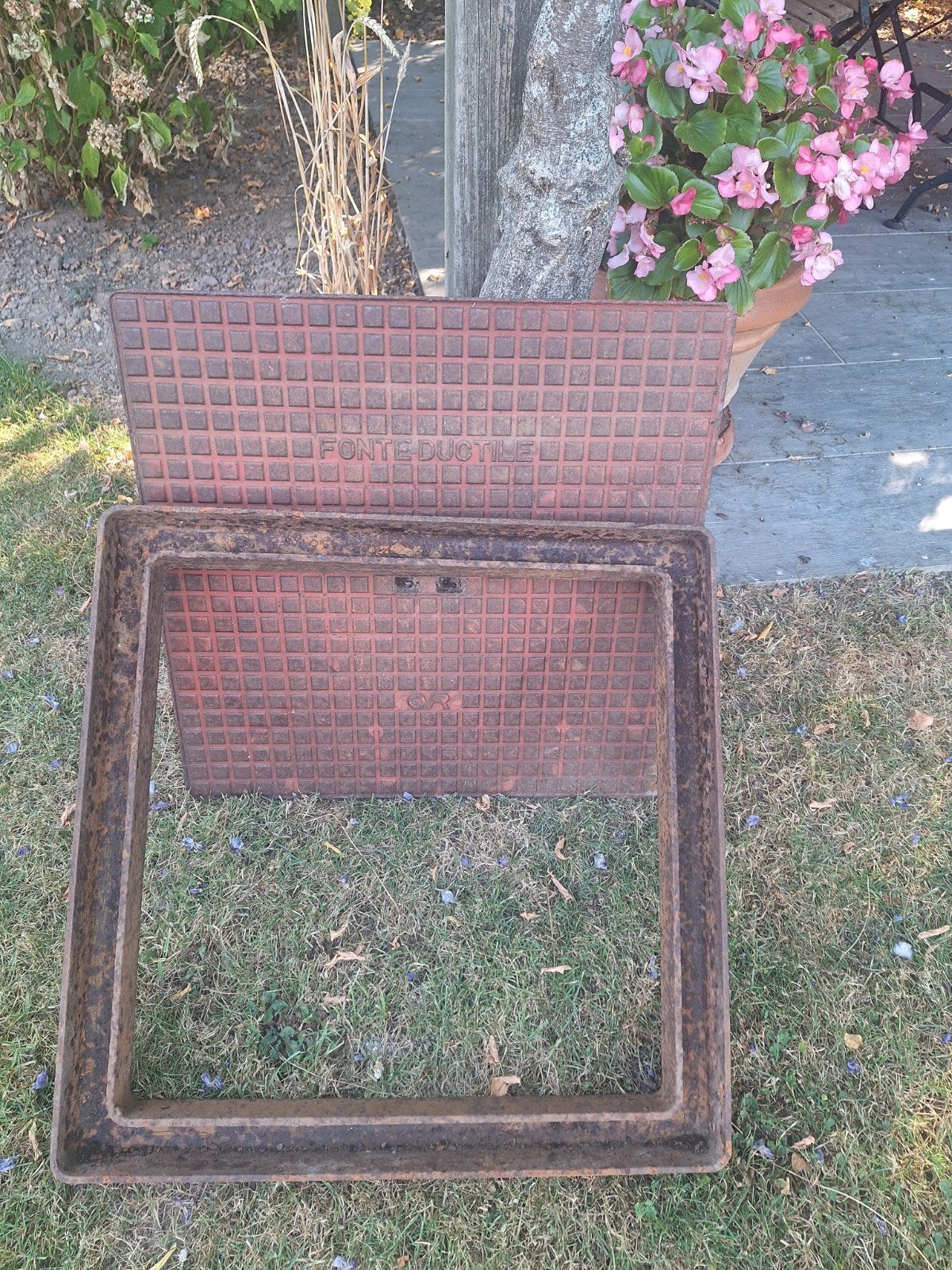 couvercle de trou d'égout en fonte 60 x 60, Bricolage & Construction, Enlèvement