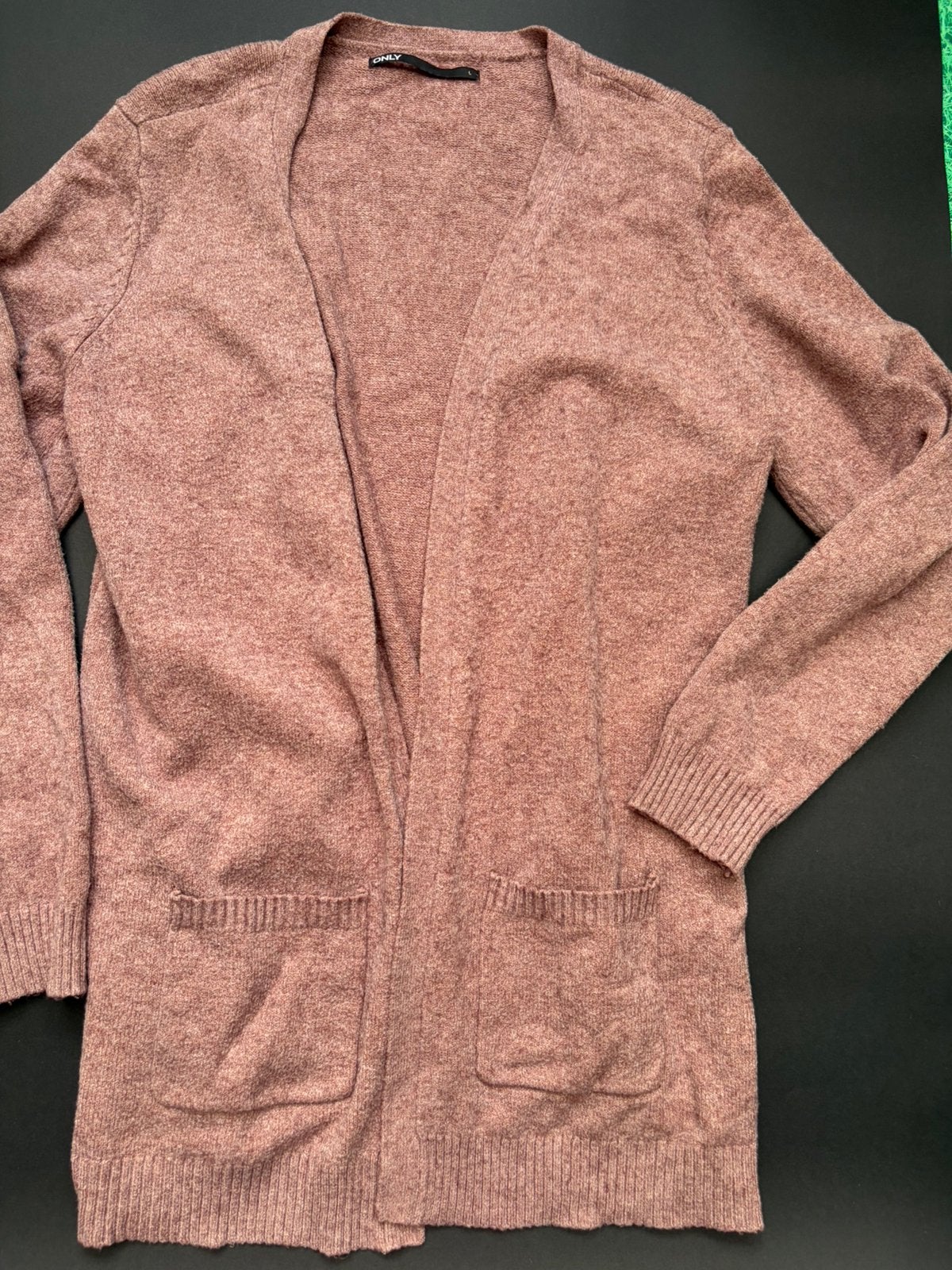 Cardigan taille L uniquement, Enlèvement ou Envoi, Comme neuf, Brun