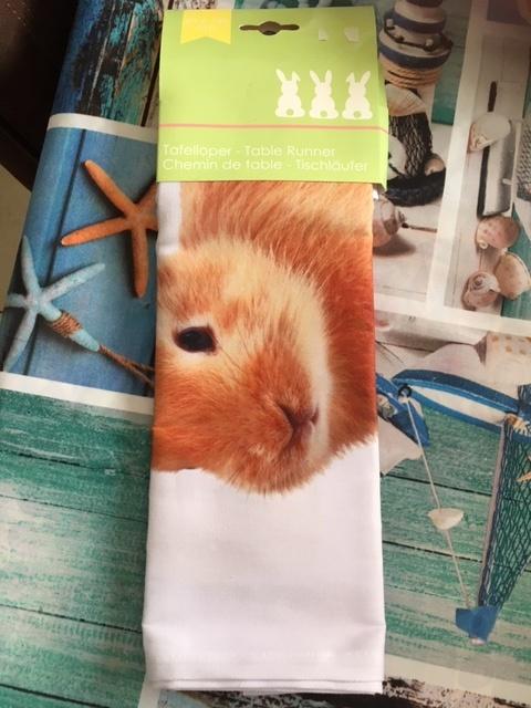 Nieuwe tafelloper Pasen ( Konijn ) - 40 x 140 cm, Diversen, Ophalen of Verzenden, Nieuw