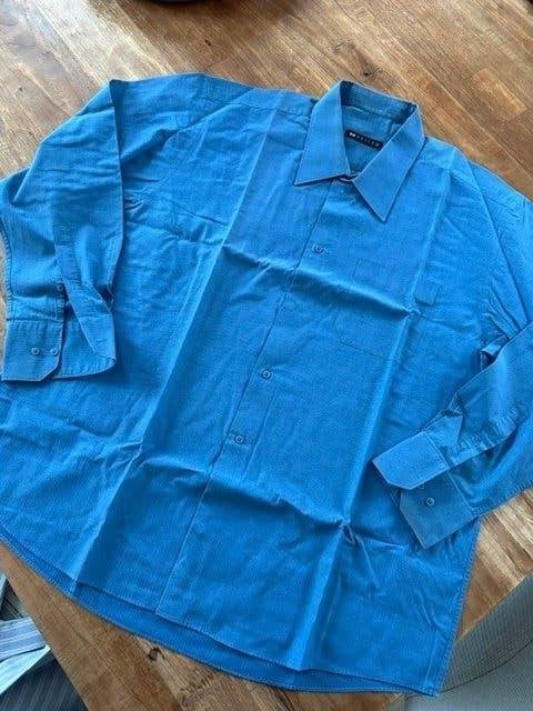 Chemise vintage taille XL, Enlèvement ou Envoi, Comme neuf, Bleu, BRICE