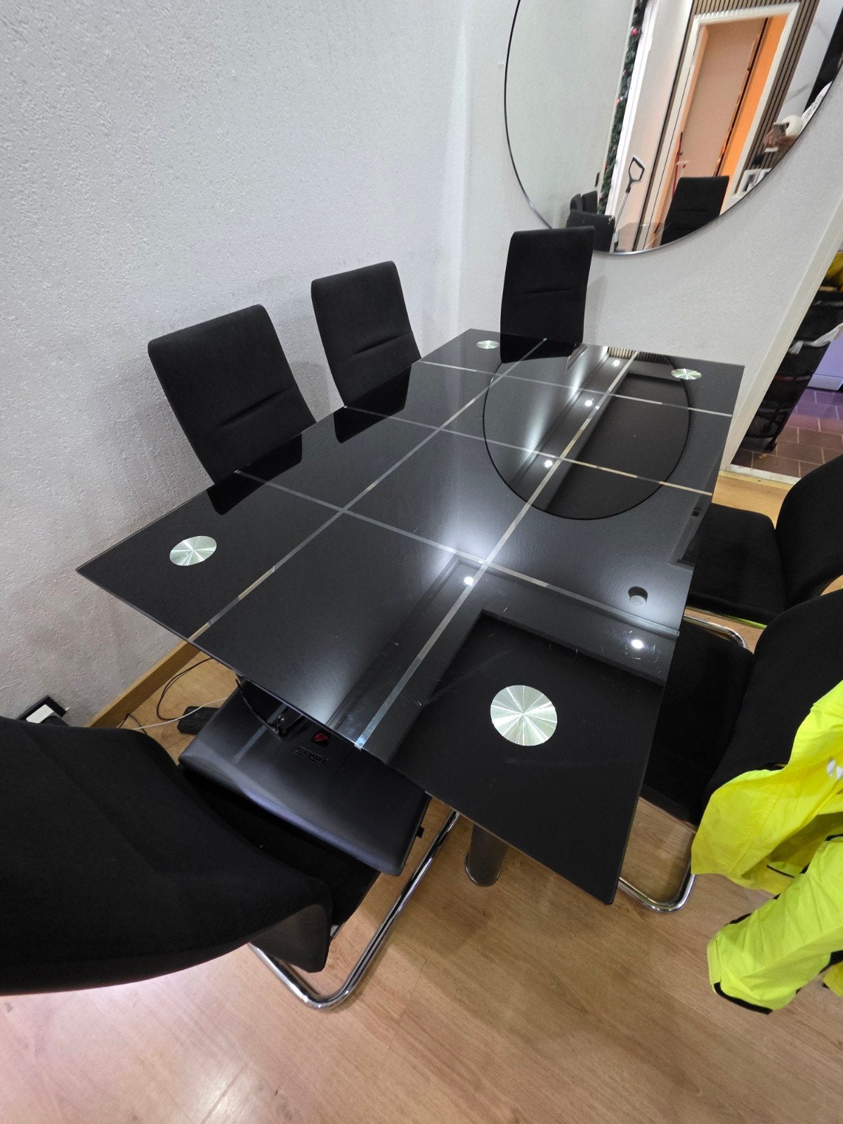 Eetkamer tafel met 6 stoelen, Maison & Meubles, Enlèvement