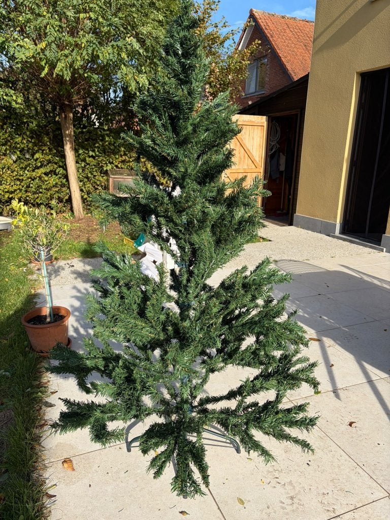 Kersboom te koop - L, Plastique, Comme neuf, Vert, Enlèvement