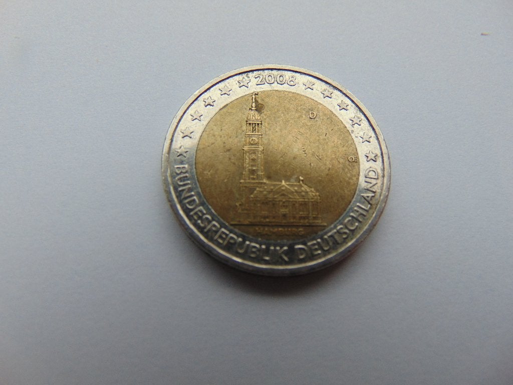 Pièce de 2€ Hamburg - 2008, Timbres & Monnaies, Monnaies | Europe | Monnaies euro, Enlèvement ou Envoi, Allemagne, 2 euros, Monnaie en vrac