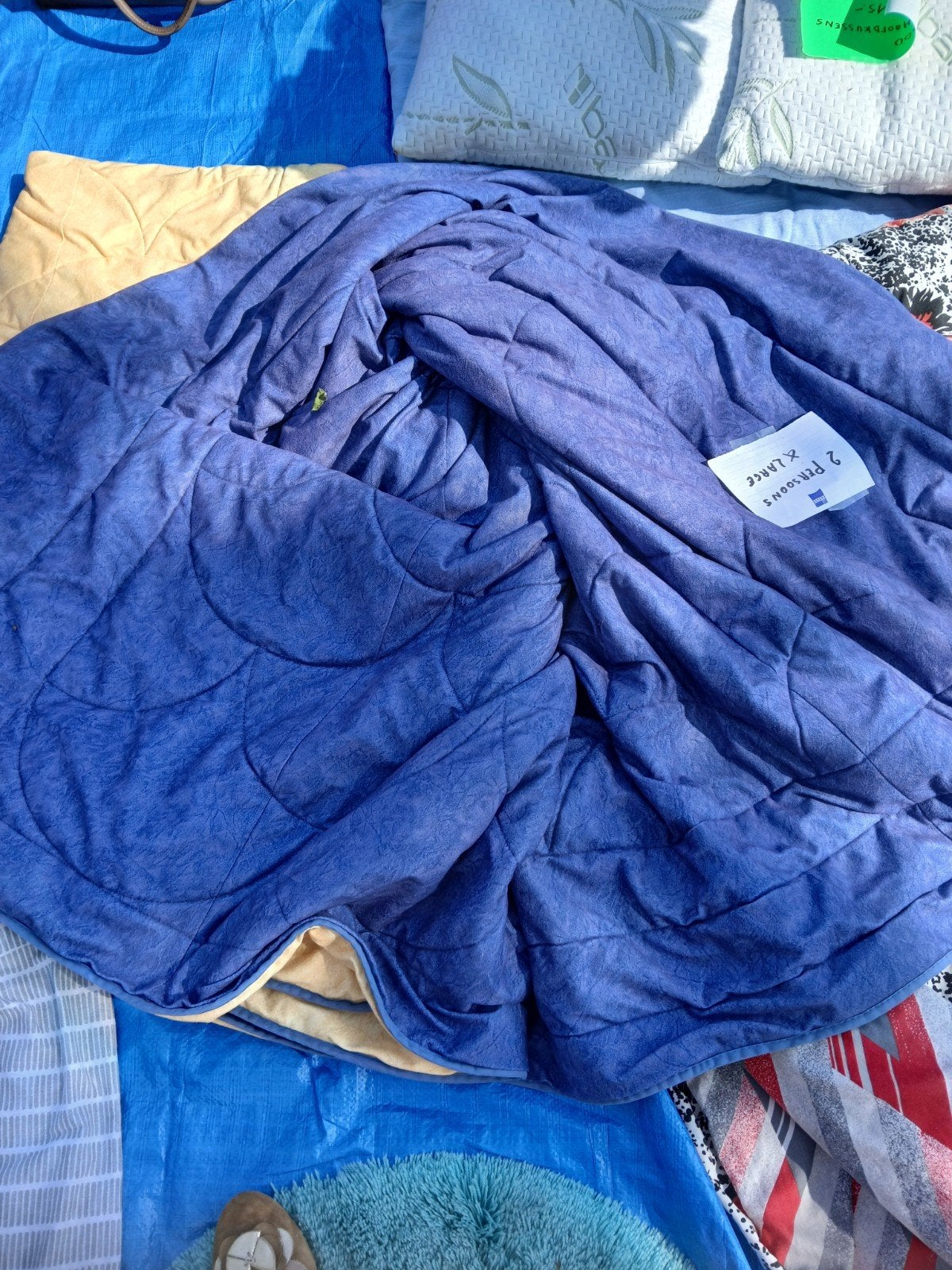 donsdeken en bedsprei, Huis en Inrichting, Ophalen, Blauw