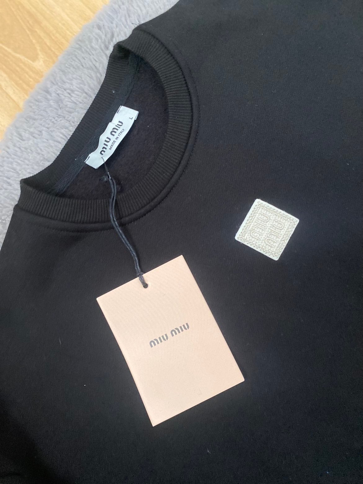Miu miu trui, Kleding | Heren, T-shirts, Ophalen, Zo goed als nieuw, Maat 48/50 (M), Zwart