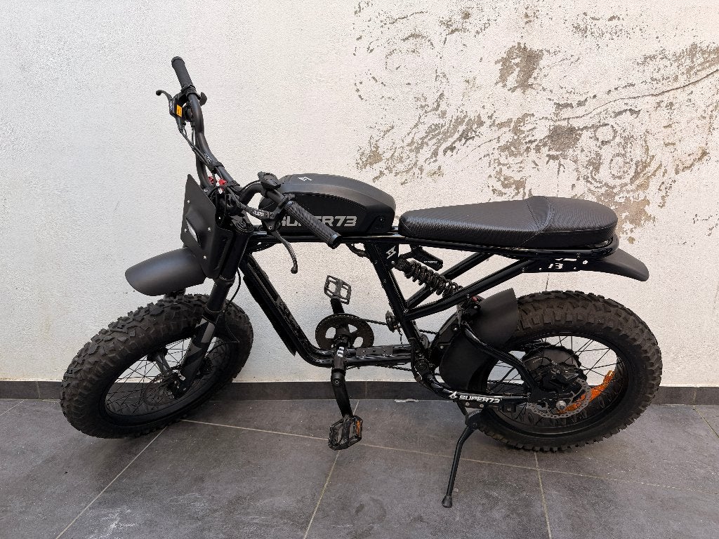 Super73 RX Mojave (Obsidian) + batterij, lader en sleutels, Vélos & Vélomoteurs, Vélos électriques, Utilisé, Autres marques, 51 à 55 cm