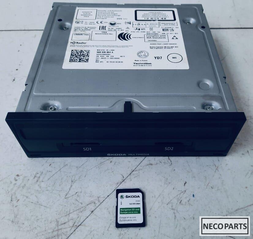 SKODA SUPERB NAVIGATIE NAVIGATIESYSTEEM 5Q0035864A 2015-, -, Utilisé, -, -