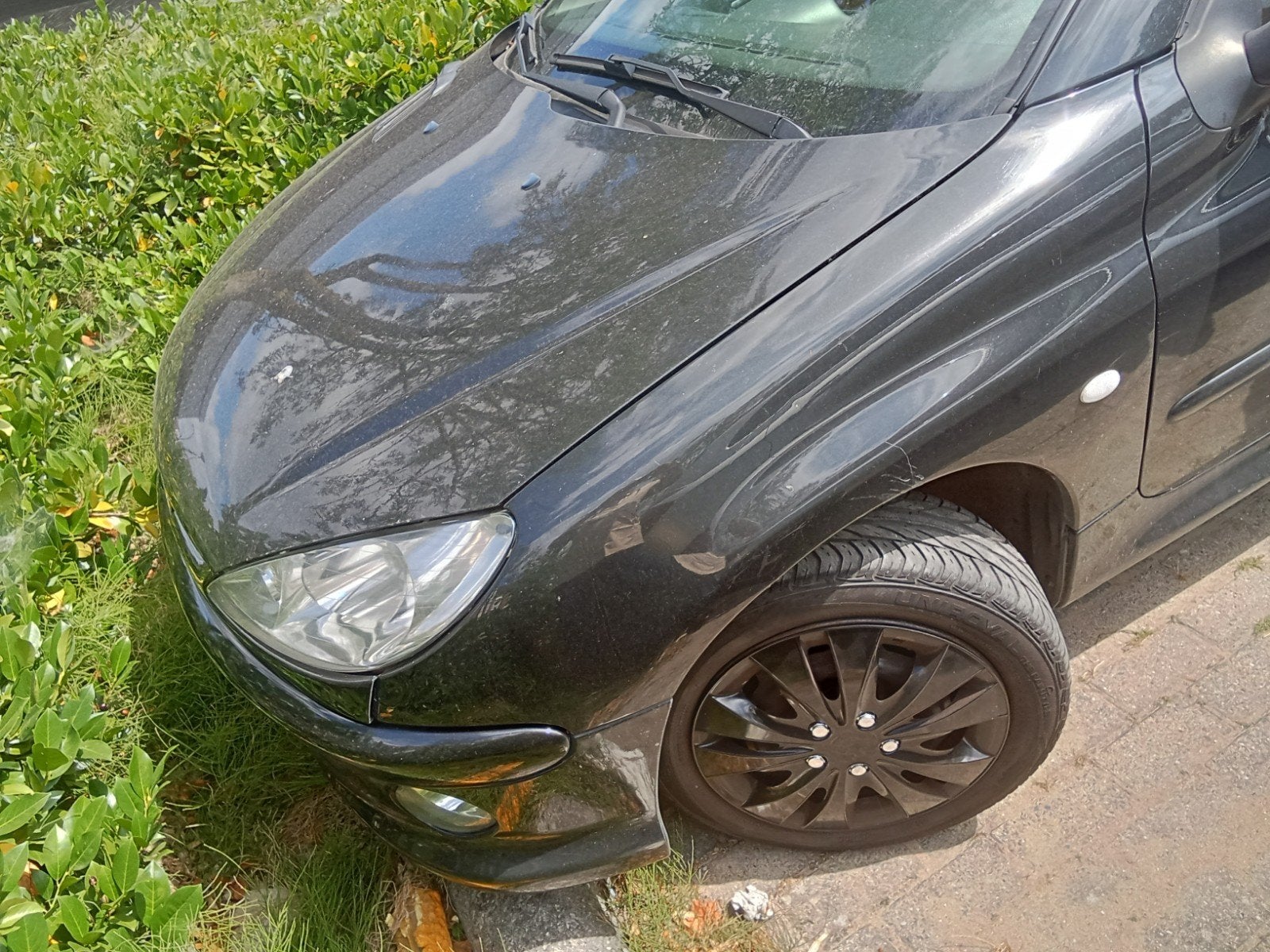 Peugeot 206 1.6 16V CC 2003 noire, Autos, Achat, Cabriolet, 1587 cm³, Particulier