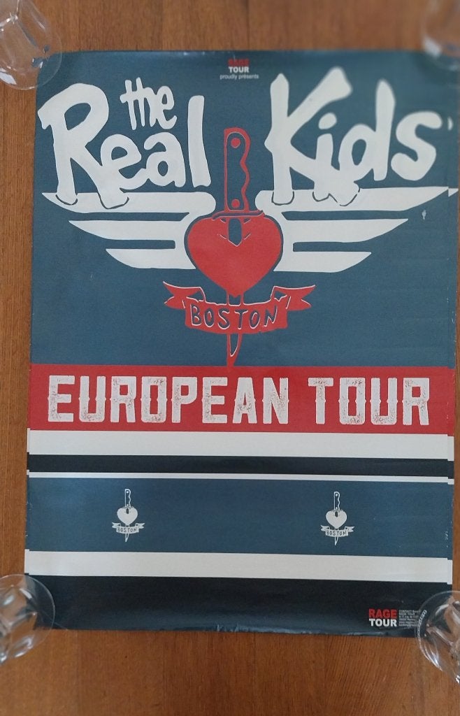 De concertposter van The Real Kids — Europese tournee 2016, Rock, Overige typen, Ophalen of Verzenden, Zo goed als nieuw