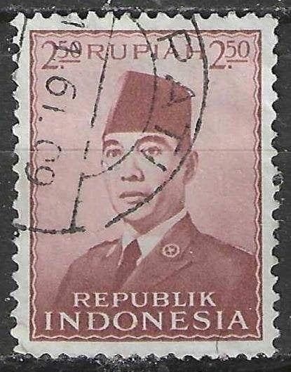 Indonesie 1953 - Yvert 65 - President Sukarno (ST), Verzenden, Gestempeld