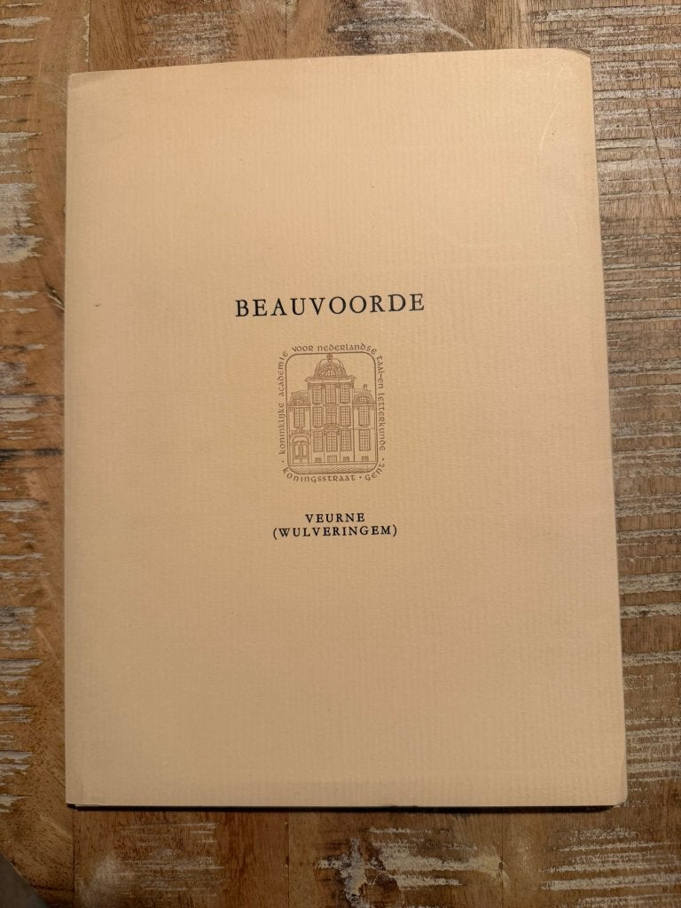 Kunstmap Beauvoorde (Veurne - Wulveringem), Ophalen of Verzenden, Architectuur, Overige technieken, 1950 - 1999