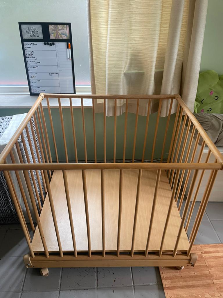 Babybox, Kinderen en Baby's, Ophalen, Gebruikt, Rechthoekig, In hoogte verstelbaar