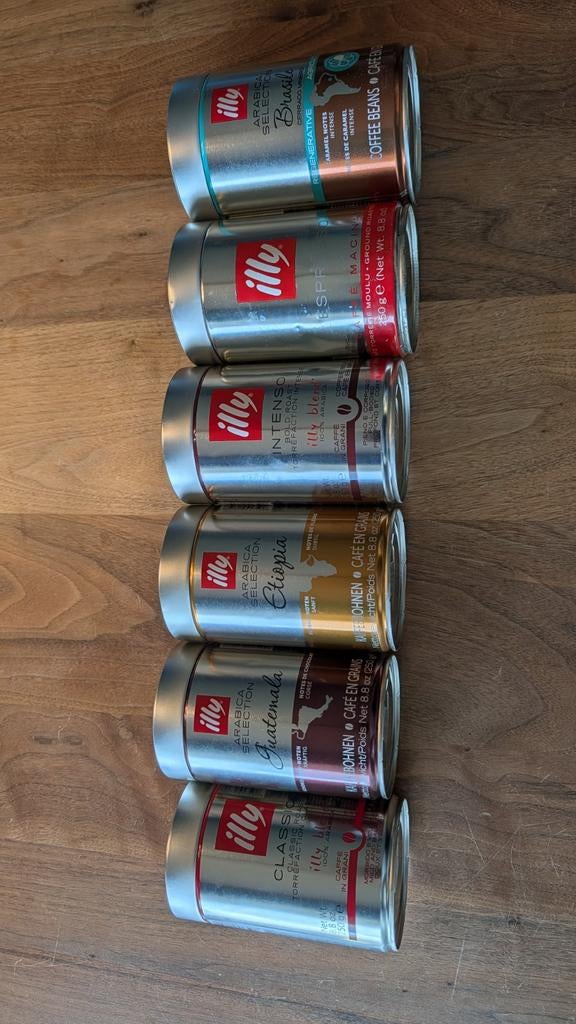 Illy bussen 6x, Ophalen of Verzenden, Zo goed als nieuw