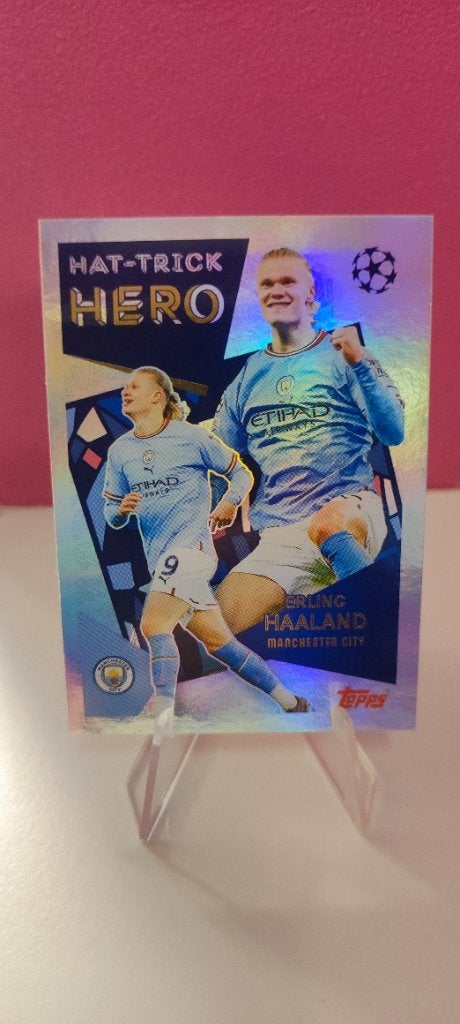 Erling haaland champions league sticker topps 2025-26, Ophalen of Verzenden, Nieuw, Meerdere stickers