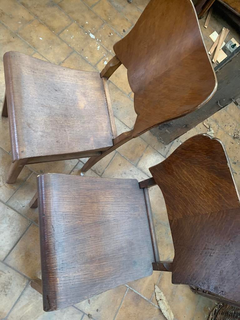Vintage keukenstoelen, Huis en Inrichting, Ophalen of Verzenden, Zo goed als nieuw