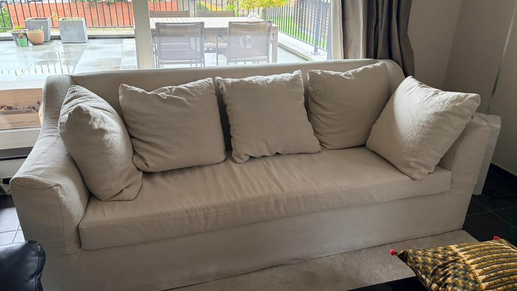 Belle assise beige - haute qualité, Maison & Meubles, Enlèvement, Comme neuf