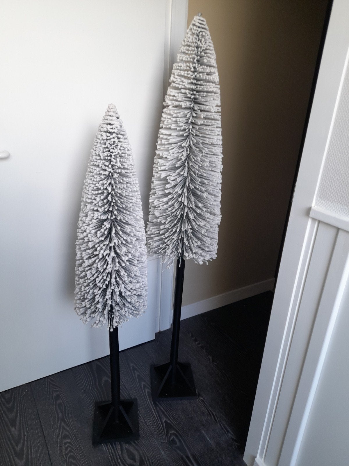 2 kerstbomen, Enlèvement
