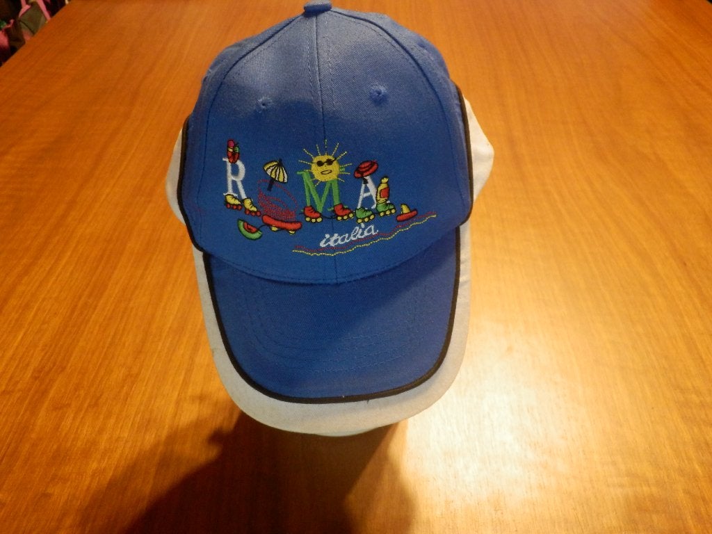 (28) - casquette femme bleu blanc T.54 = roma =, Kleding | Dames, Mutsen, Sjaals en Handschoenen, Roma, Ophalen of Verzenden, Zo goed als nieuw