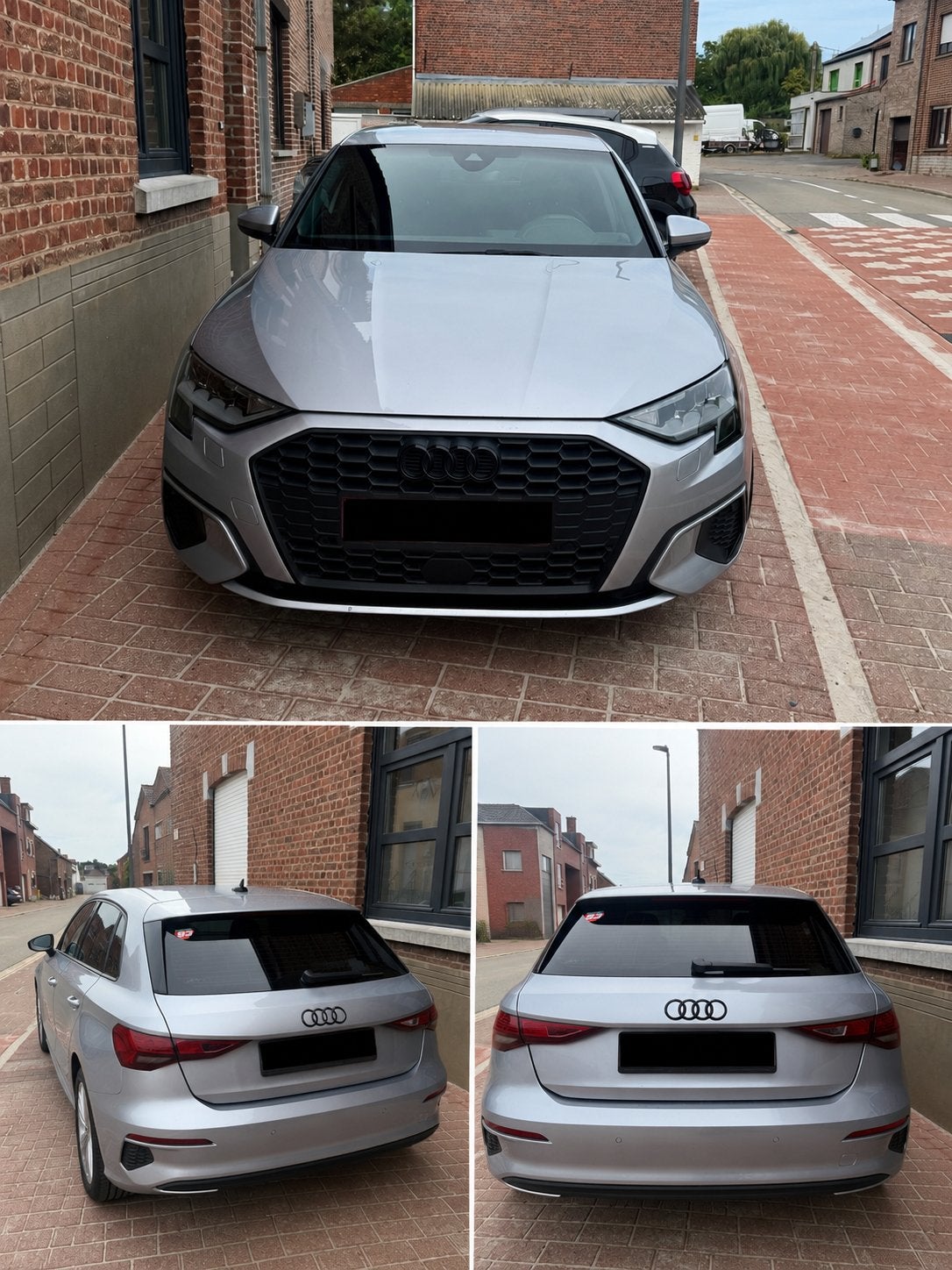 Audi A3 Sportback 30 TFSI S tronic – 2023 – 93.102 km, Auto's, Audi, Euro 5, Zwart, 0 kg, Leder