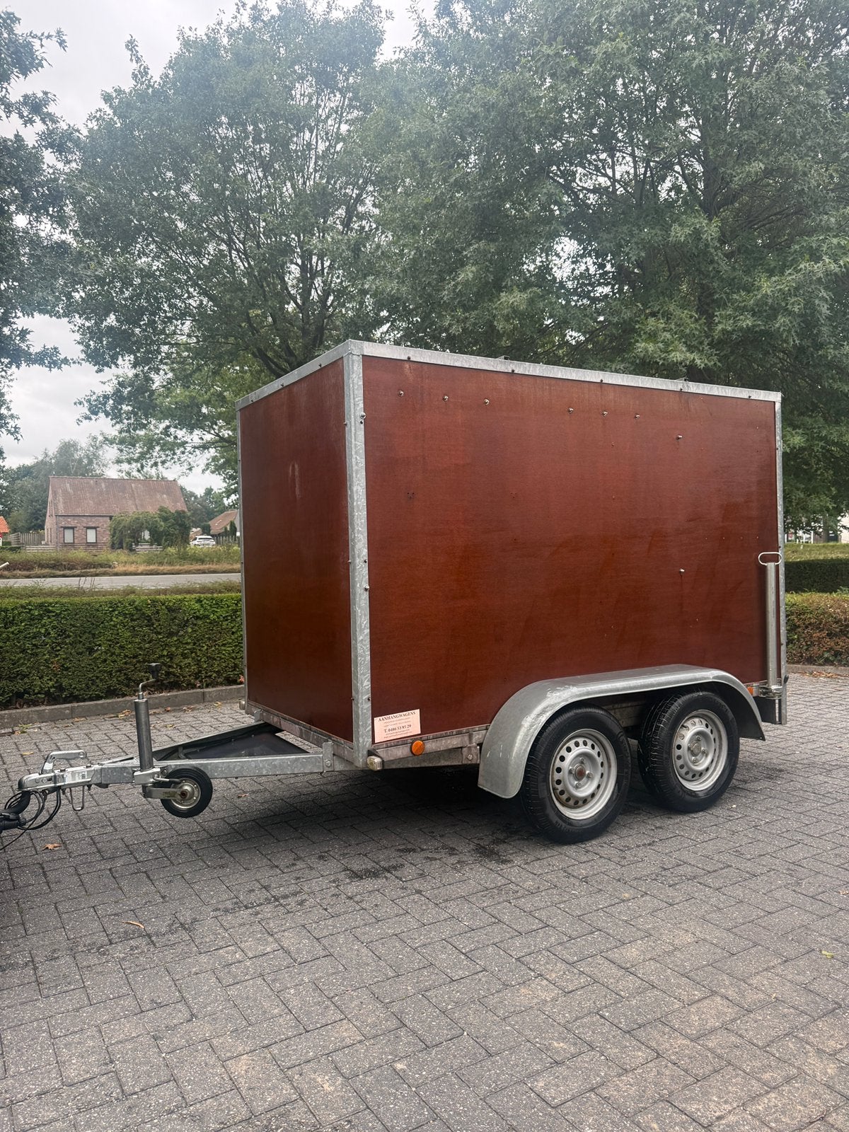Gesloten aanhanger ongeremd -750kg, Auto diversen, Ophalen, Zo goed als nieuw