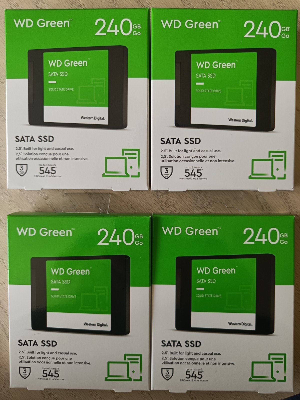 WD Green SSD 240G SATA, Informatique & Logiciels, Disques durs, Neuf, Interne, 240G, Desktop