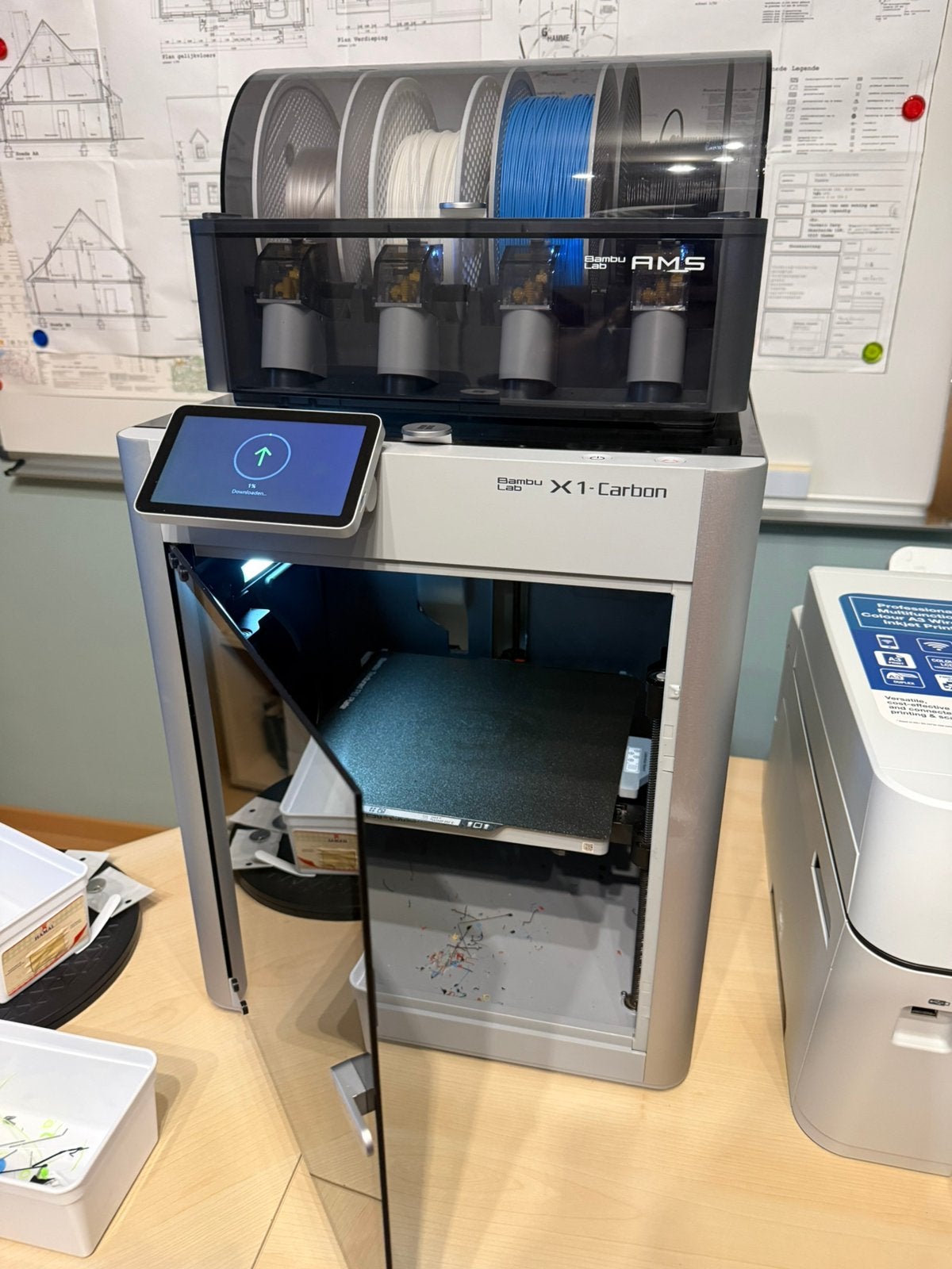 3D printer bambu lab X1 carbon, Computers en Software, 3D Printers, Ophalen, Zo goed als nieuw
