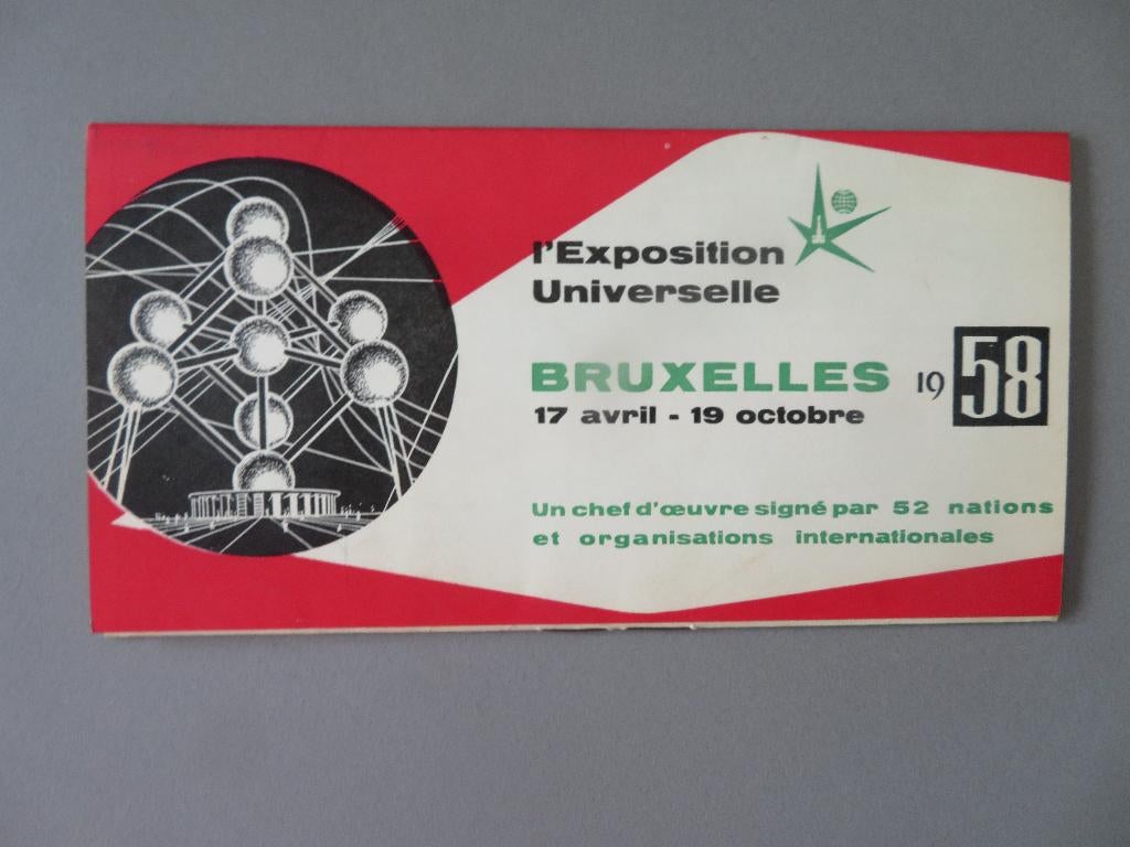 brochure folder L,exposition Universelle Bruxelles Expo 58, Collections, Enlèvement ou Envoi, Autres types