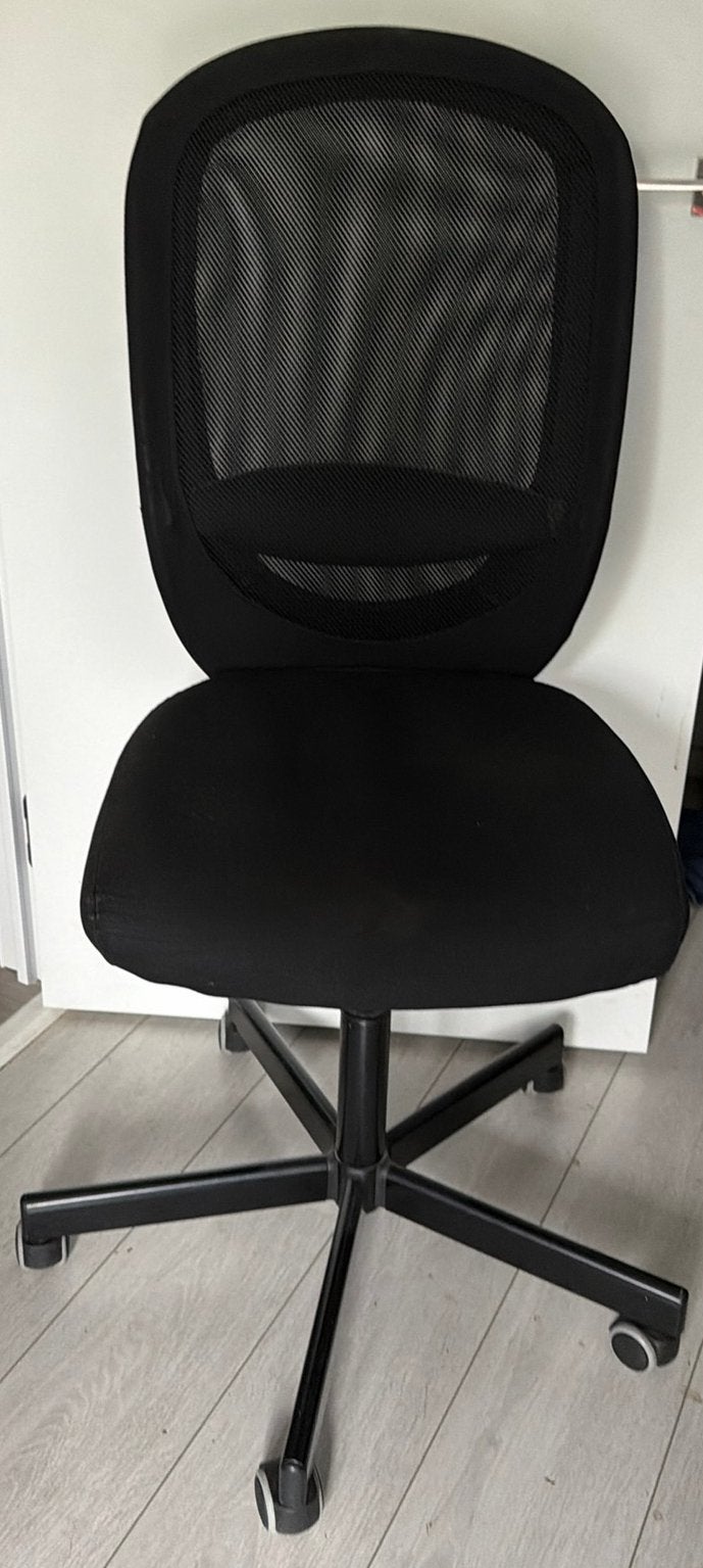 Chaise de bureau ergonomique IKEA FLINTAN – Noir TBE, Enlèvement, Utilisé, Chaise de bureau