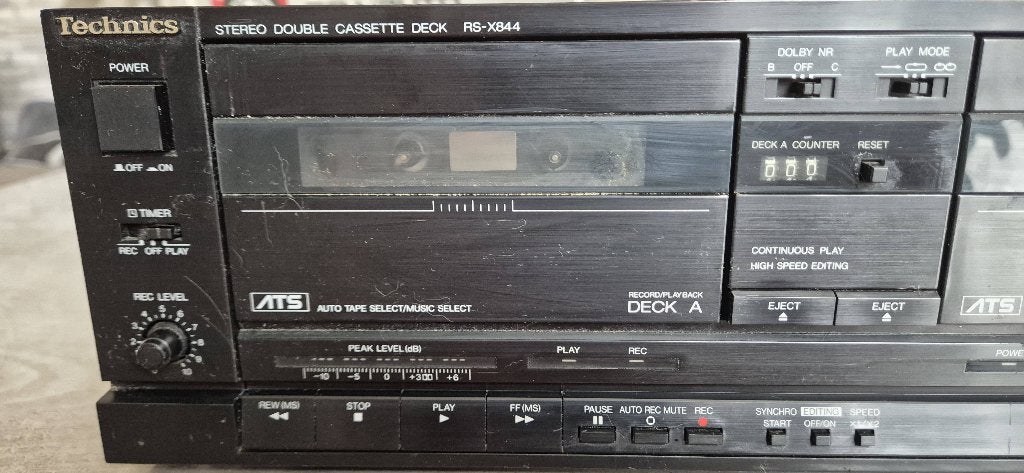 Technics Double deck cassette RS-X844, Enlèvement, Double, Autres marques