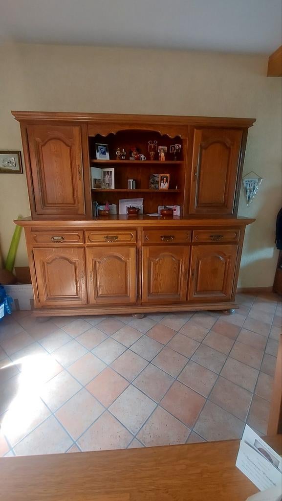 Salle à manger + meuble tv., Enlèvement, Utilisé, Chêne