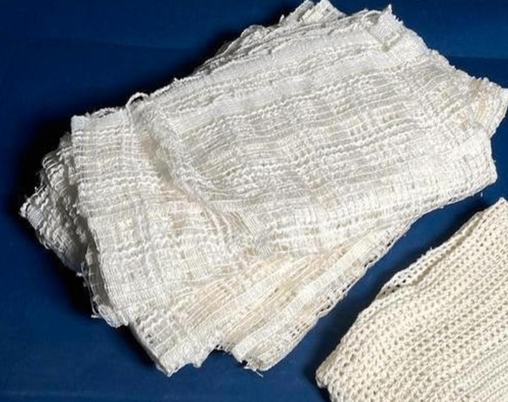 Originele Constructam gordijntjes compleet gewassen 7 stuks, Crème, Vintage, Ophalen of Verzenden, Zo goed als nieuw