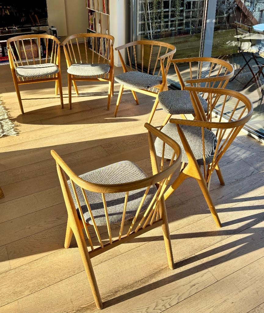 Chaise Sibast n8, Design Danois, Comme neuf, Enlèvement, Cinq, Six Chaises ou plus