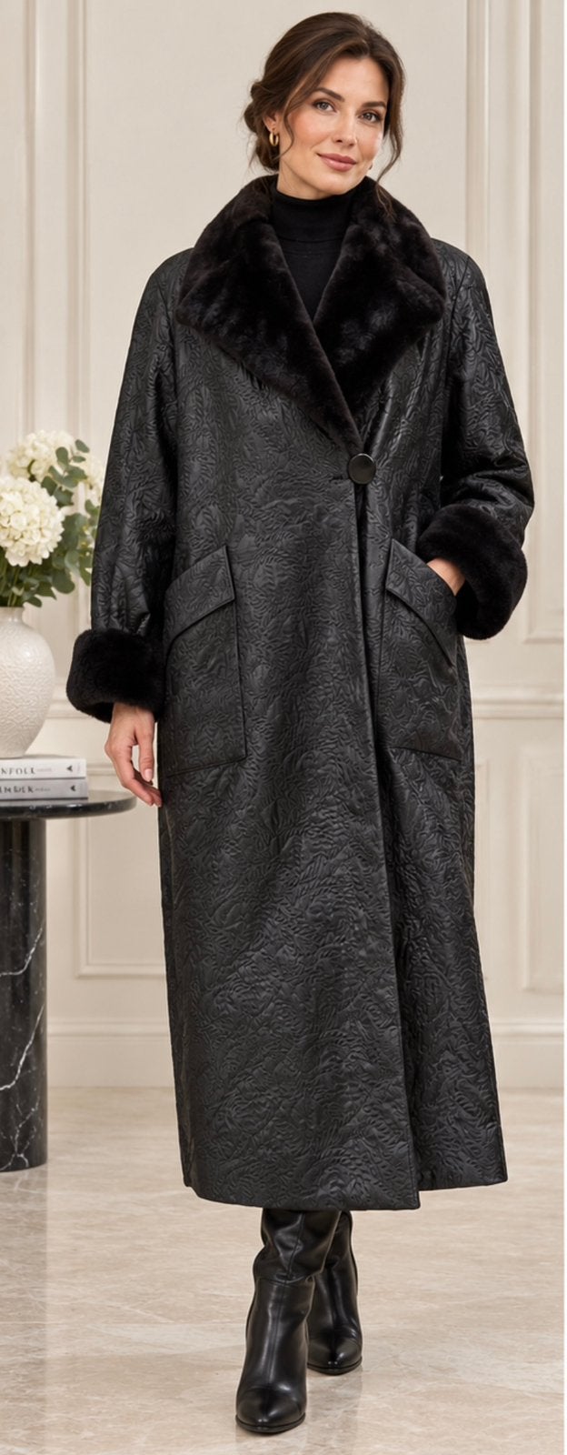 Manteau vintage Charles Romain Paris., Vêtements | Femmes, Vestes | Hiver, Enlèvement, Comme neuf, Noir