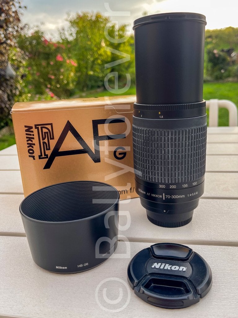 Nikon AF Zoom-Nikkor 70-300mm f/4-5.6 G - Complet + boîte, Handmatige focus, Nikon, Zo goed als nieuw, Nikon F-mount