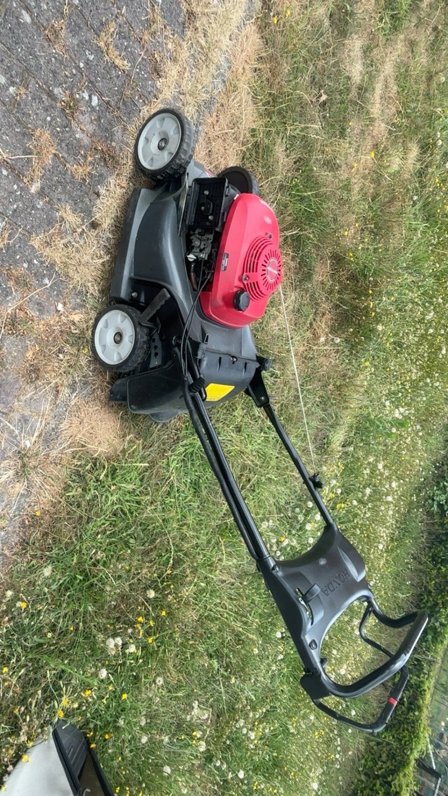 Honda IZY 426 Benzine Grasmaaier – Start en Maait Perfec, Tuin en Terras, Grasmaaiers, Ophalen, Honda, Gebruikt, Opvangzak