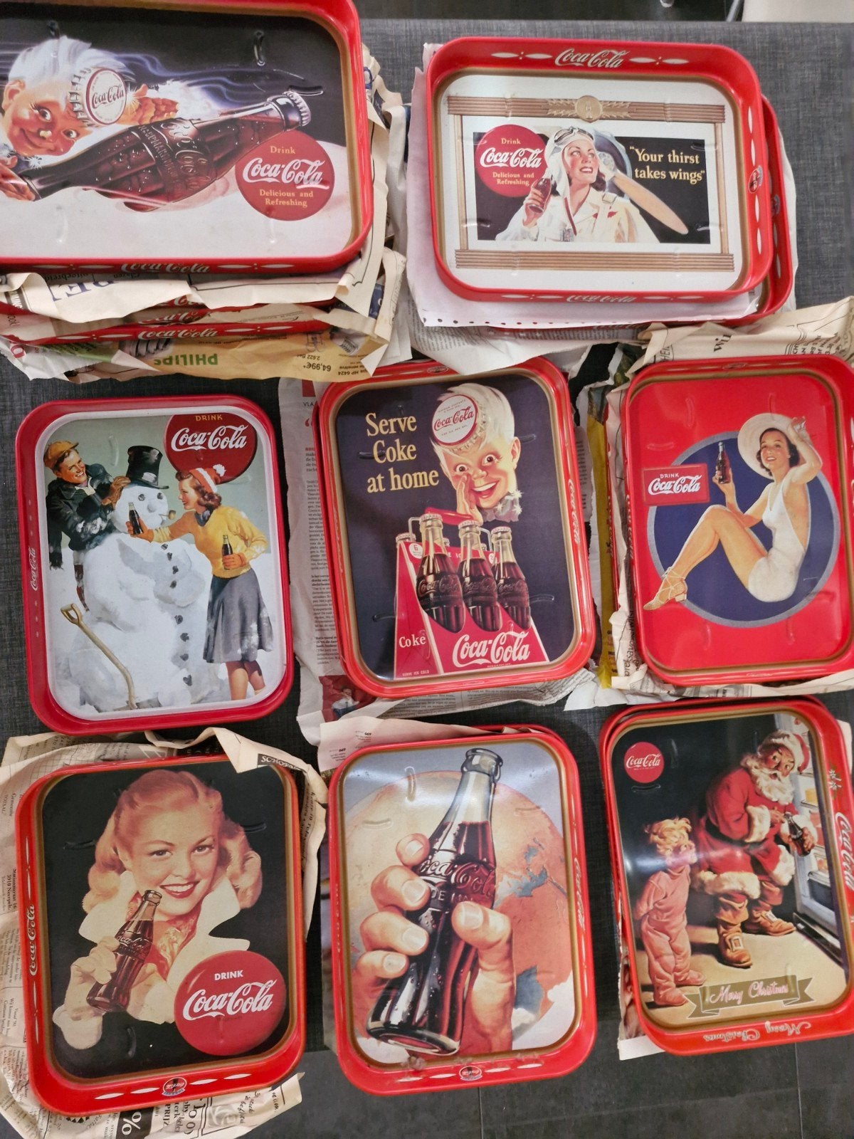 20 kleine Coca-Cola dienbladen/ plateaus, Ophalen of Verzenden