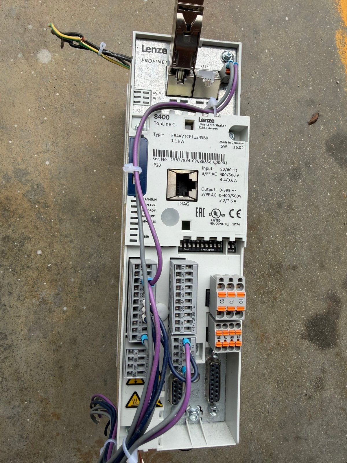 Convertisseur de fréquence Lenze 8400 TopLine C, Enlèvement, Comme neuf