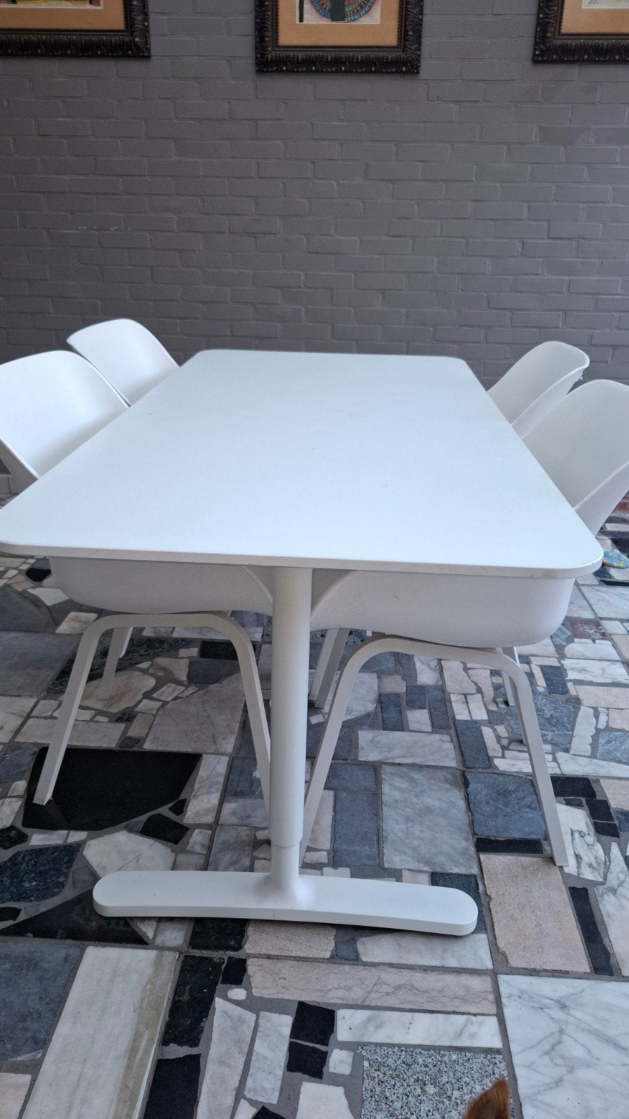 tafel met stoelen!, Huis en Inrichting, Ophalen, 50 tot 100 cm, Zo goed als nieuw, 150 tot 200 cm