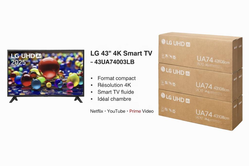 LG 43" 4K Smart TV, Enlèvement, Comme neuf, LG, Smart TV