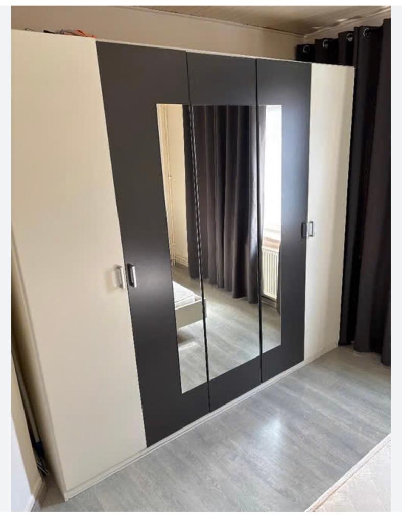 Kleerkasten met commode en 2 nachtkastje, Huis en Inrichting, Ophalen, Gebruikt