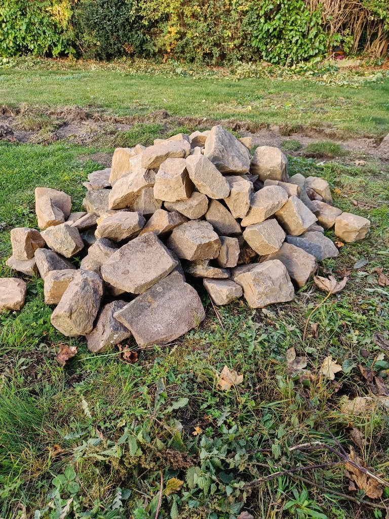 Lot de pierres de Meuse - +/- 1m³, Jardin & Terrasse, Tuiles de terrasse, Utilisé, Moins de 5 m², Enlèvement