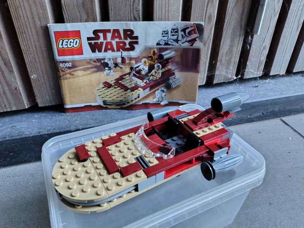 LEGO Star Wars Luke's Landspeeder 8092 - compleet!, Ophalen, Star Wars, Lego, Zo goed als nieuw