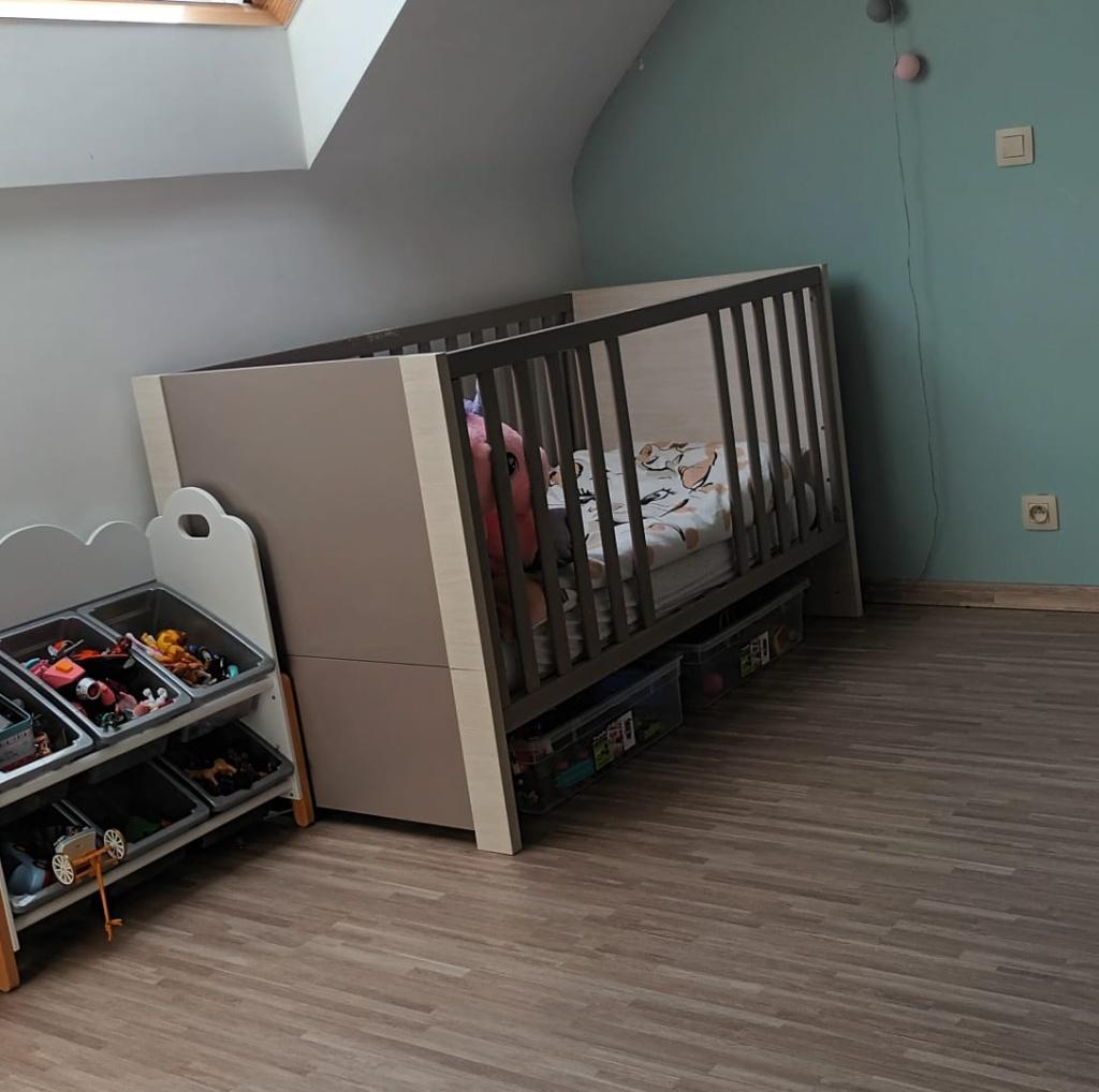 Lit enfant ou bébé saurhon, Enfants & Bébés, Enlèvement, Comme neuf, Matelas