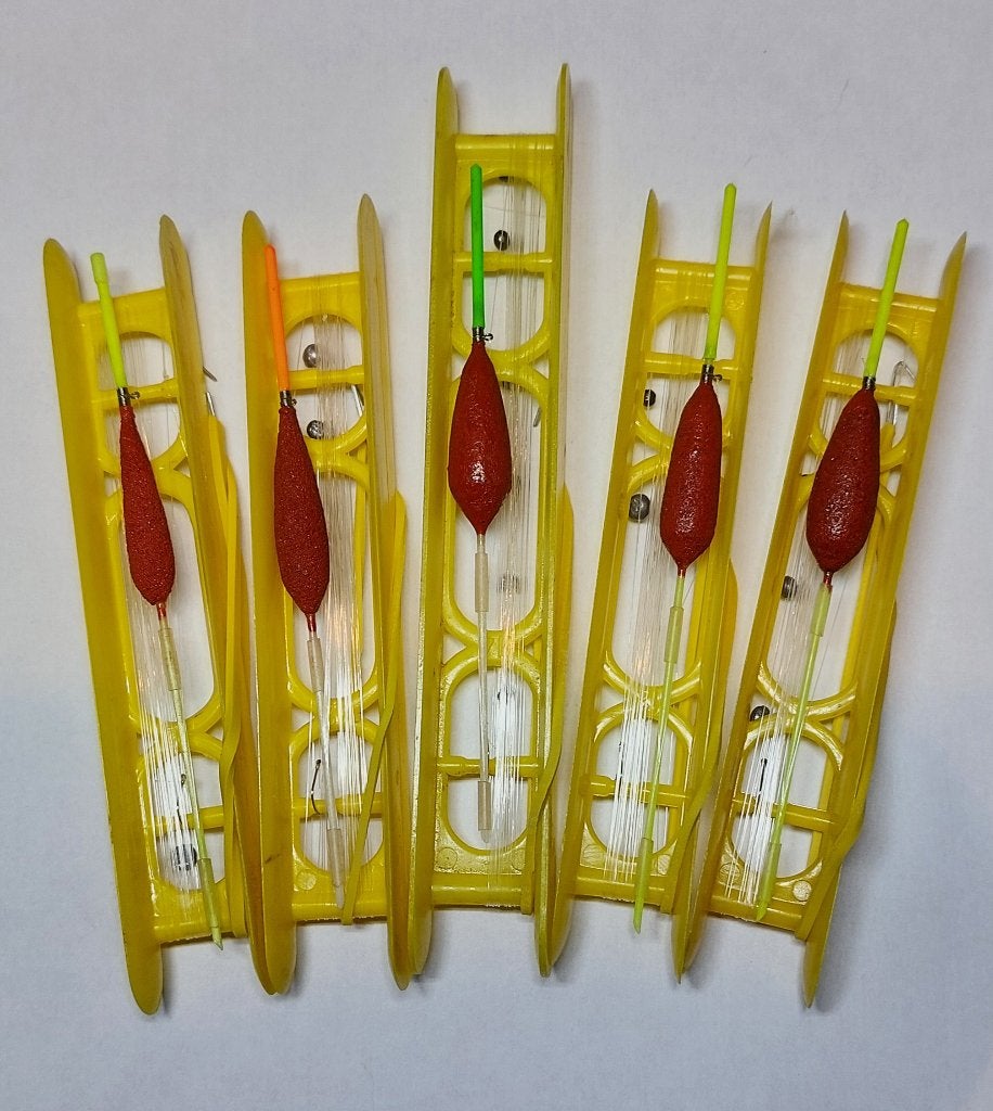Set de 5 lignes de pêche artisanales 110, Sports nautiques & Bateaux, Pêche à la ligne | Général, Enlèvement ou Envoi, Neuf, Ligne fixe