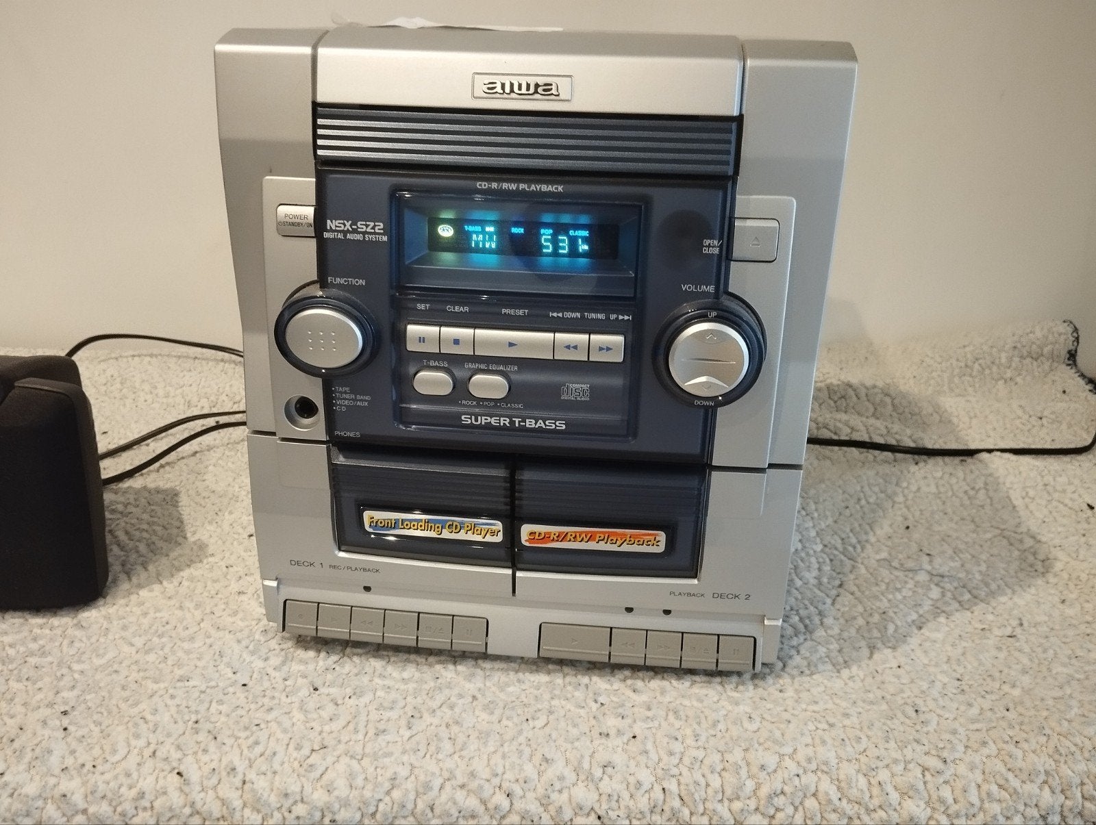 vintage stereo keten aiwa zonder luidsprekers, Audio, Tv en Foto, Ophalen