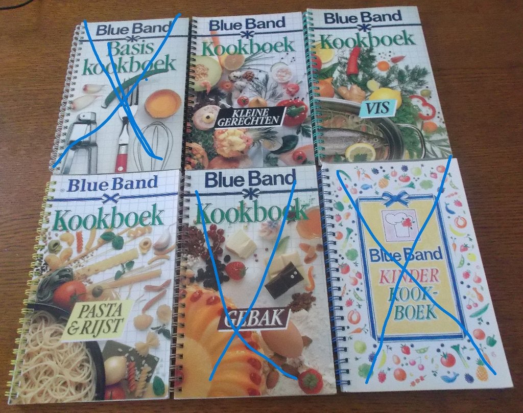 Blue Band Kookboeken 3 stuks, Ophalen, Zo goed als nieuw