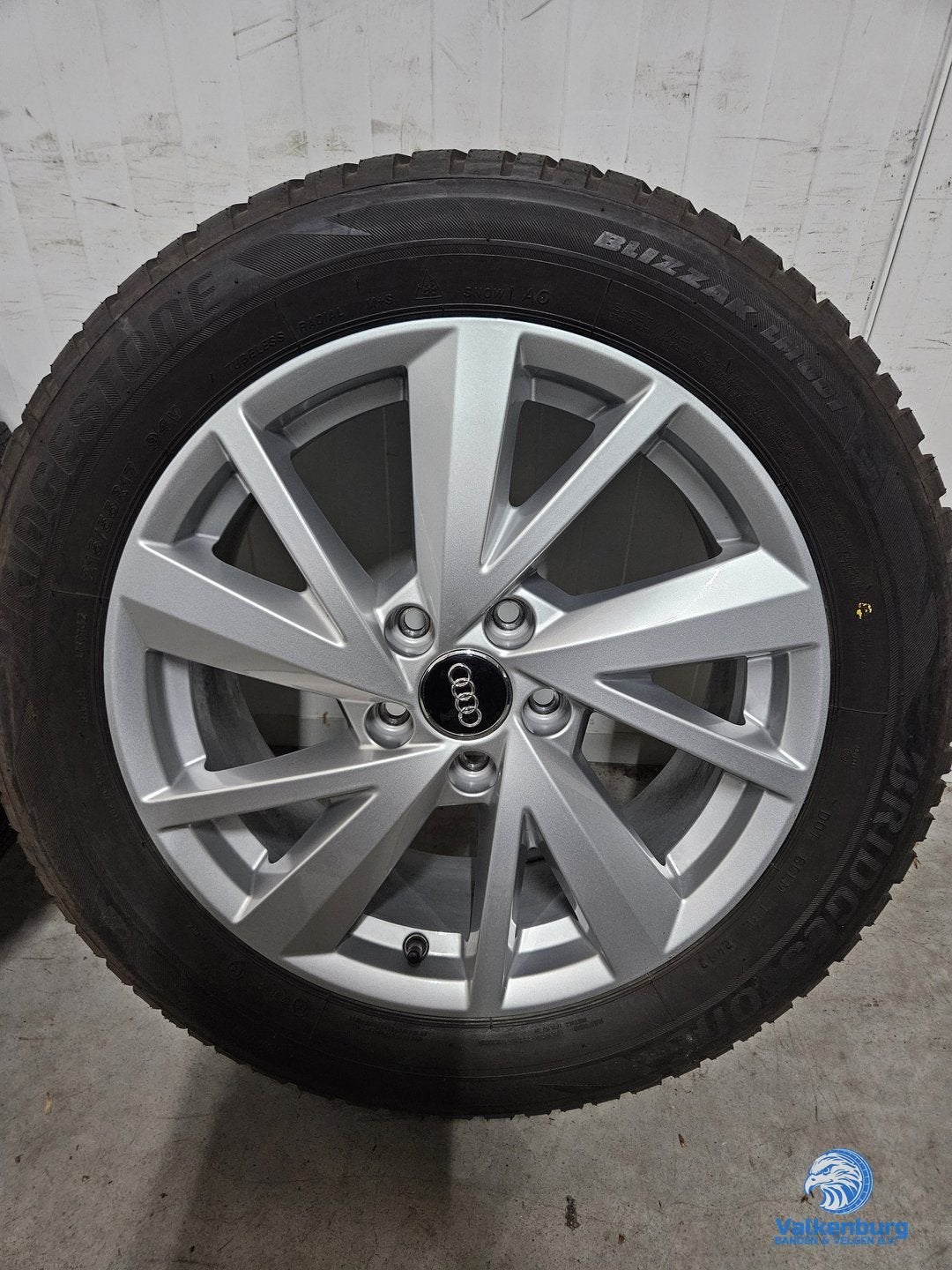 7-8mm! Originele Audi Q2 81A 17 inch velgen 5x112 winterband, Pneus et Jantes, Véhicule de tourisme, -, 17 pouces