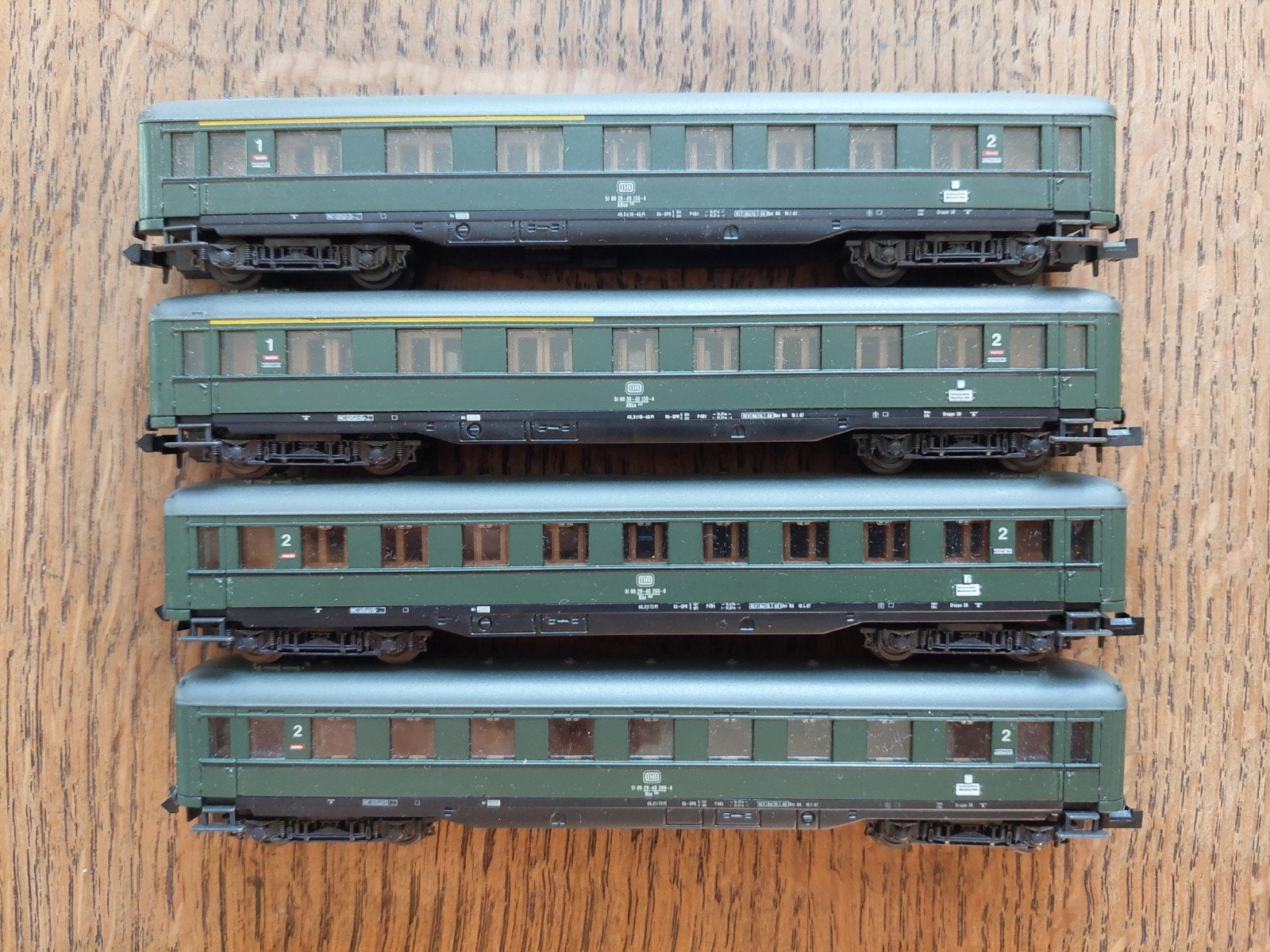 roco N 4 delige schnellzugwagen set DB, Ophalen of Verzenden, Rails, Fleischmann