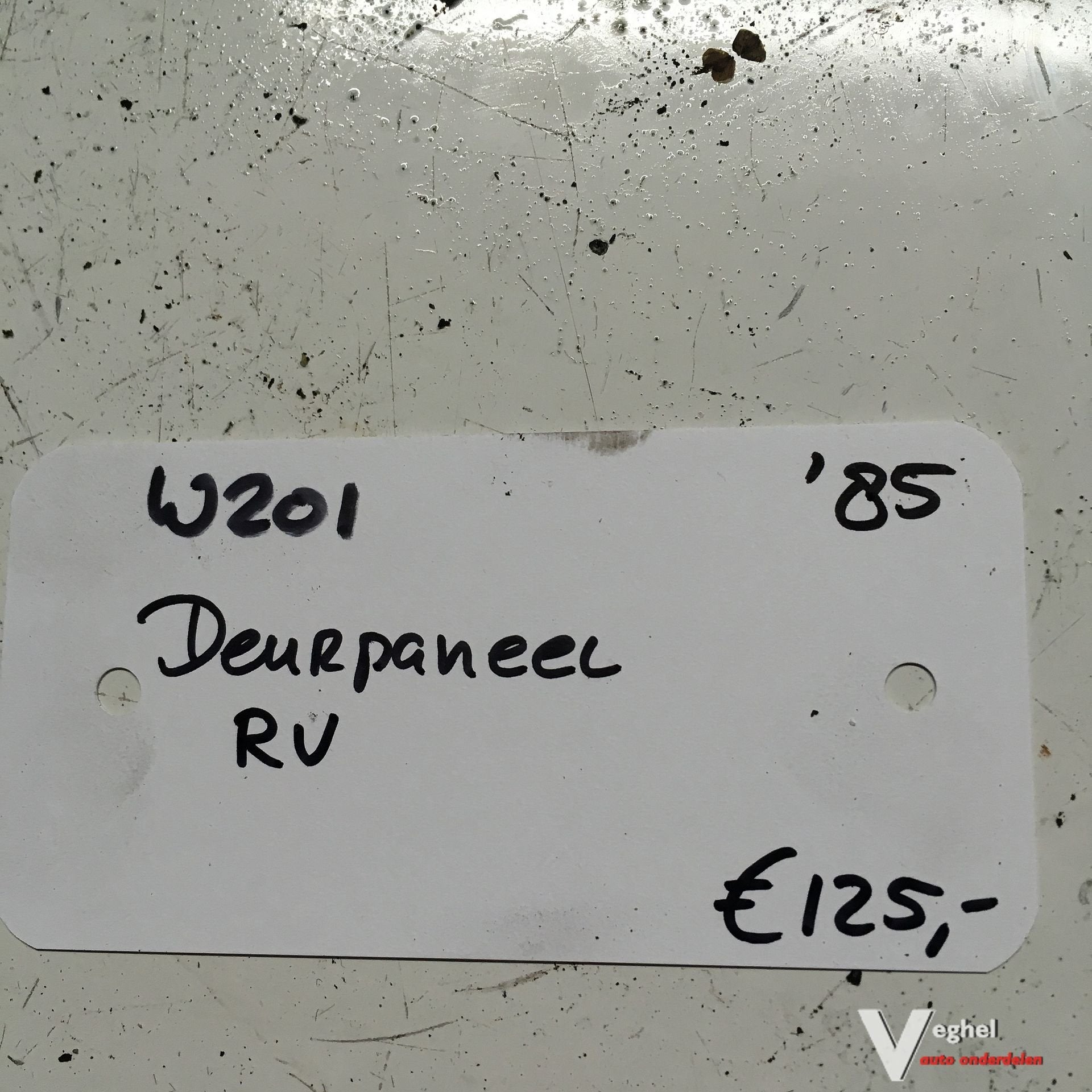 Mercedes W201 1985 Deurpaneel Rechtsvoor, -, -, Enlèvement, Utilisé