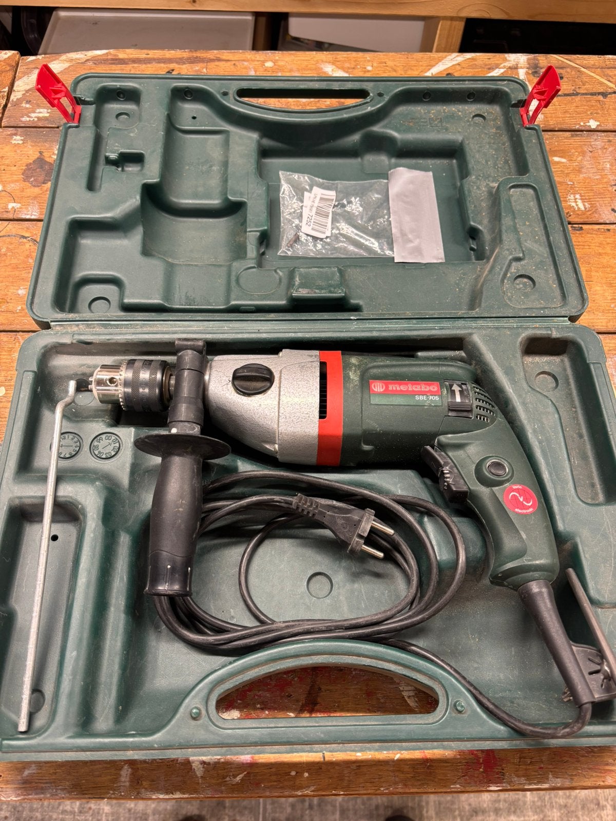 Klopboormachine Metabo SBE 705, Bricolage & Construction, Outillage | Foreuses, 600 watts ou plus, Comme neuf, Enlèvement, Perceuse